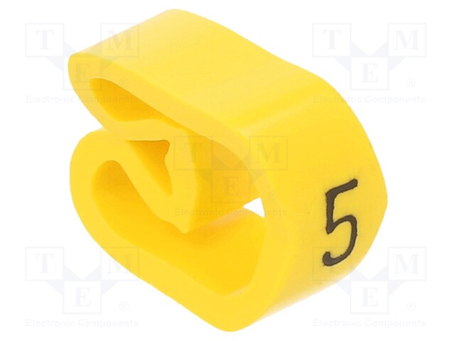 Markers for cables and wires; Label symbol: 5; 8÷16mm; PVC; PA