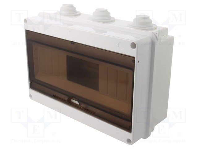 Enclosure: for modular components; IP40; white; No.of mod: 12