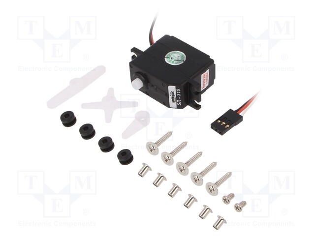 Motor: servo; 4.8÷6VDC; standard; analogue; 20g; 38.1x31.3x16.5mm