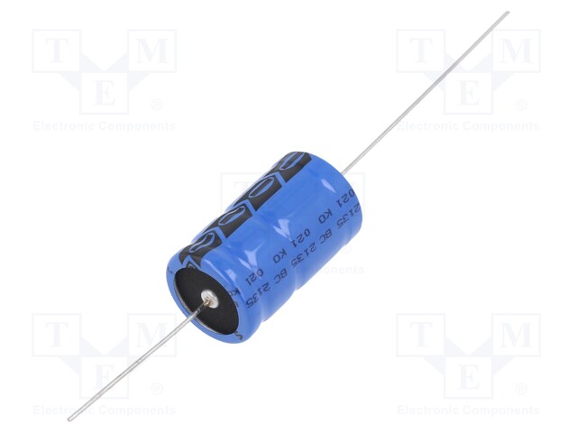 Electrolytic Capacitor, Miniature, 2200 µF, 40 V, 021 ASM Series, ± 20%, Axial Leaded