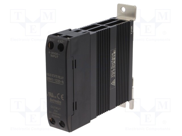Relay: solid state; Ucntrl: 4÷30VDC; 20A; 24÷240VAC; DIN,on panel