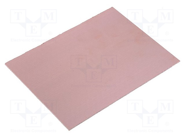 Laminate; FR4; 1mm; L: 100mm; W: 75mm; Coating: copper; double sided