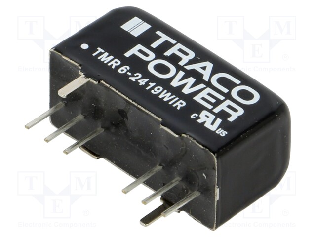 Converter: DC/DC; 6W; Uin: 9÷36V; 9VDC; Iout: 666mA; SIP8; 5.9g; OUT: 1