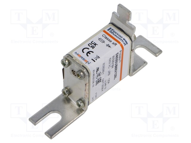 Fuse: fuse; aR; 125A; 690VAC; ceramic,industrial; NH000