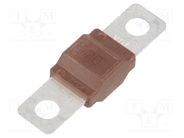 Fuse: fuse; 70A; 32V; automotive; 40mm; MIDIVAL; Mounting: M5 screw