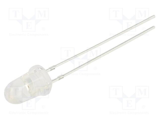 LED; 5mm; bullet; orange; 50000÷60000mcd; 8°; 20mA; 1.8÷2.6V