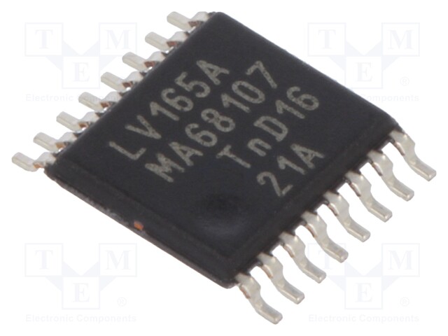 IC: digital; 8bit,shift register,serial output,parallel in; SMD