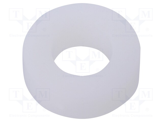 Spacer sleeve; cylindrical; polystyrene; L: 3mm; Øout: 10mm