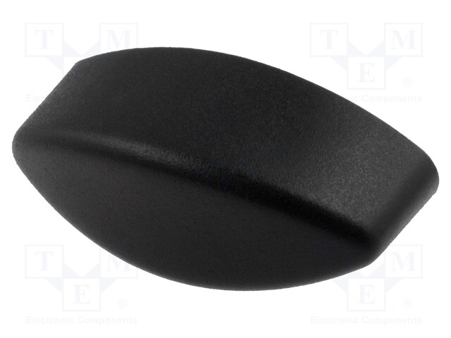 Knob wing; M5; 6mm; H: 13mm; polyamide; black; Boss material: brass