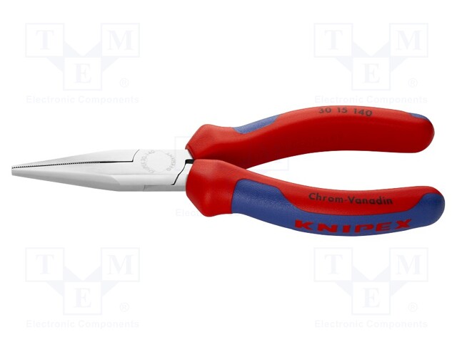 Pliers; flat,elongated; 140mm