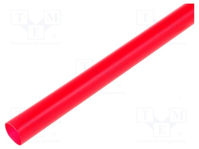 Heat shrink sleeve; 9.5mm; L: 1m; 2: 1; red; Temp: -55÷125°C