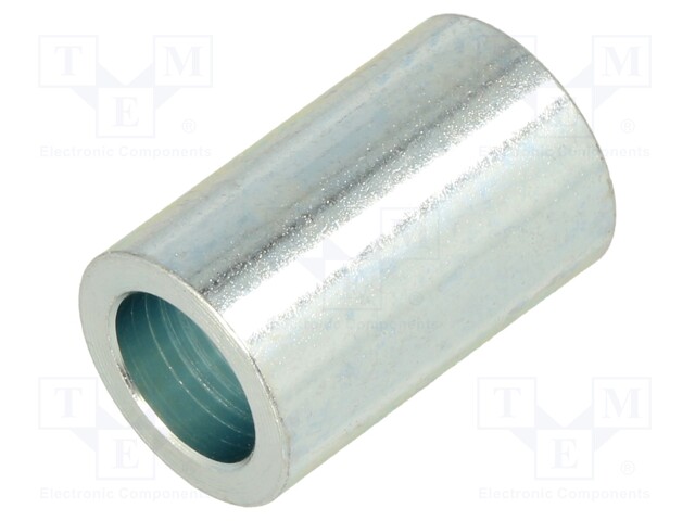 Spacer sleeve; 10.5mm; cylindrical; steel; zinc; Out.diam: 25mm