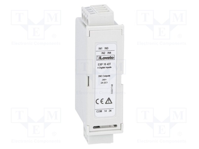 Extension module; for DIN rail mounting; Input: digital x4