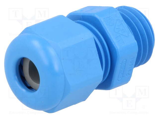 Cable gland; M12; IP68; Mat: polyamide; blue; UL94V-0