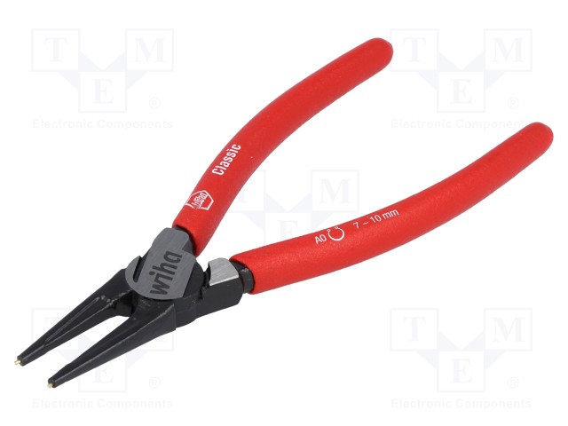 Pliers; internal circlip; Ring: external; Pliers len: 140mm