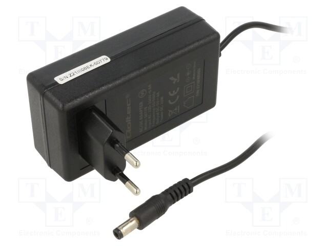 Power supply: switched-mode; plug; 5VDC; 4A; 20W; Plug: straight