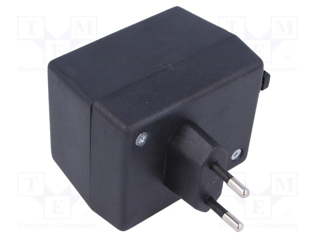 Enclosure: for power supplies; X: 58mm; Y: 73mm; Z: 52mm; black