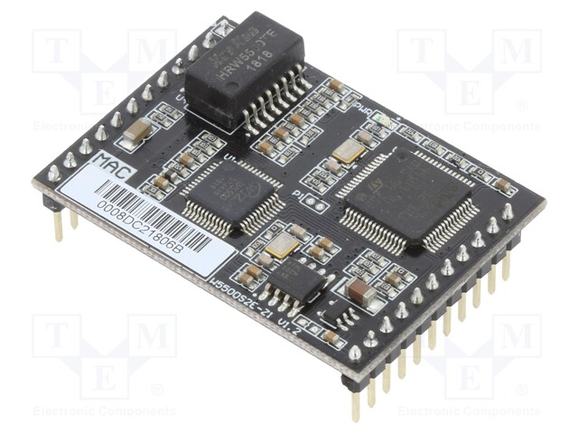 Module: Ethernet; Comp: W5500; 5VDC; 44.45x31.75x15.75mm; TTL