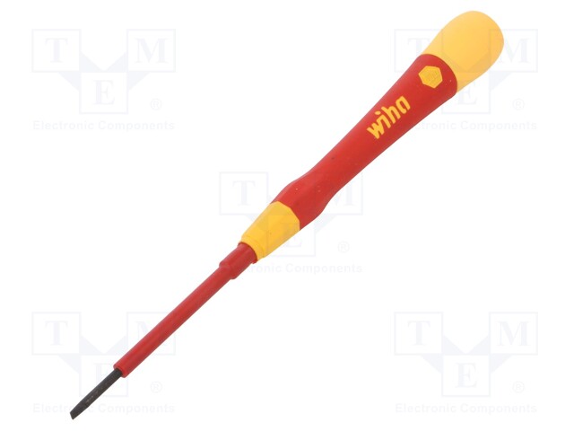 Screwdriver; precision,insulated; slot; SL 2,5mm; 60mm; 1kVAC