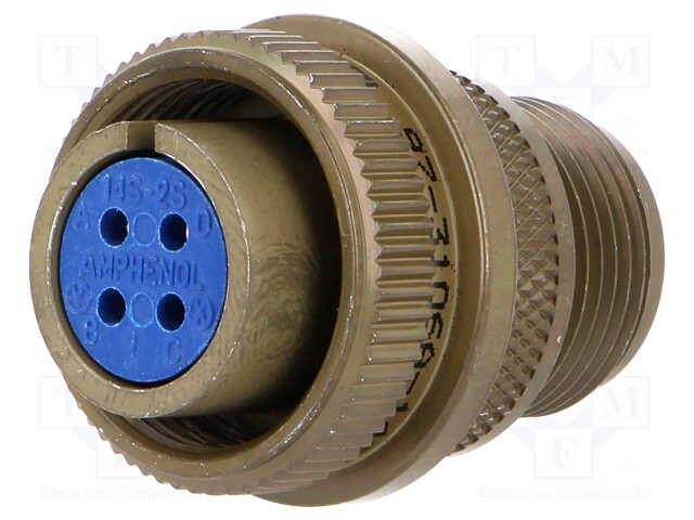 Connector: circular; Series: 97; plug; female; PIN: 4; silver plated