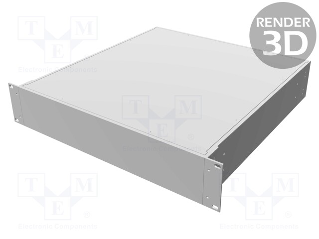 Enclosure: 19" standard; 2U; Enclos.mat: aluminium; Y: 457mm