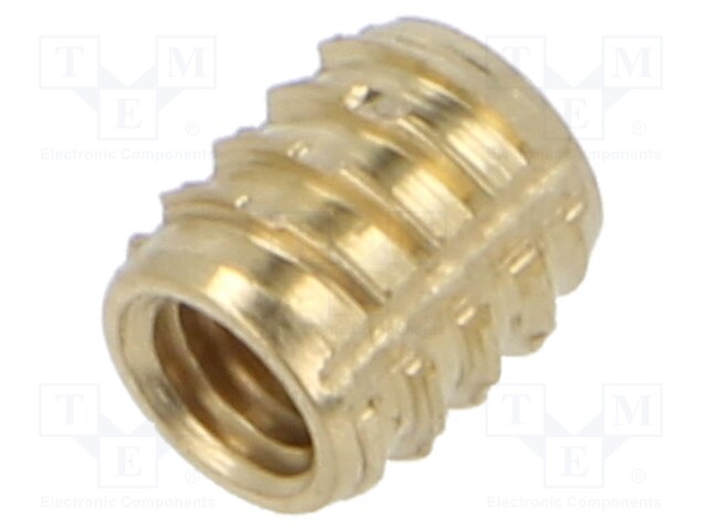 Threaded insert; brass; M3; L: 5.25mm; TRISERT®