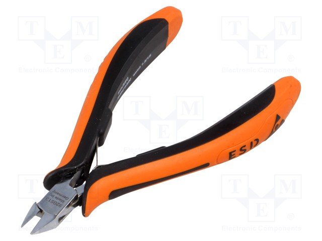 Pliers; side; ESD; two-component handle grips; Pliers len: 120mm