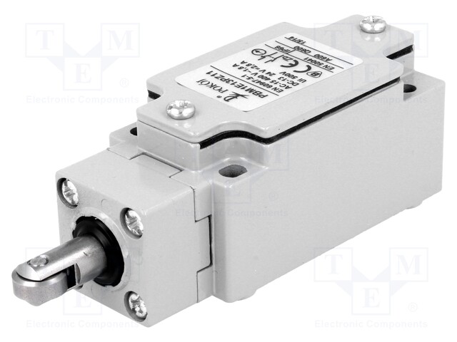 Limit switch; steel roller Ø12mm; NO + NC; 10A; max.240VAC; IP66