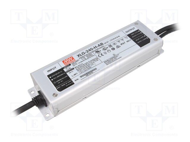 Power supply: switched-mode; LED; 239.6W; 27÷56VDC; 2400÷6660mA