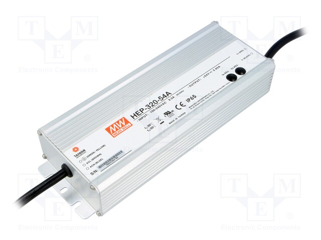 Power supply: switched-mode; modular; 321.3W; 54VDC; 49÷58VDC