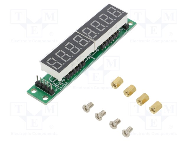 Module: display; LED display; 3.3÷5VDC; MAX7219; module; No.char: 8