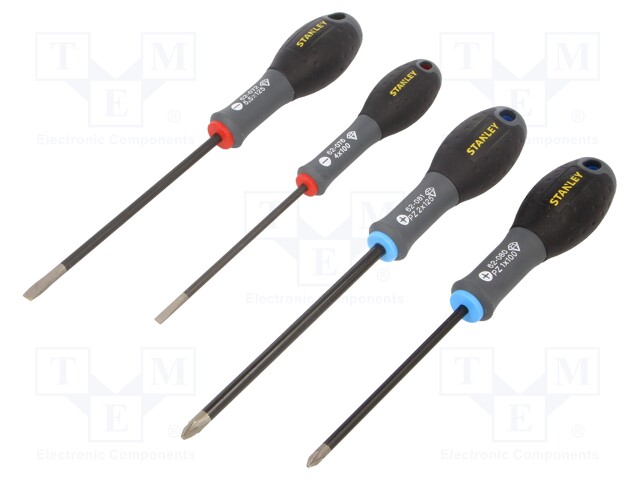 Kit: screwdrivers; Pcs: 4; Pozidriv®,slot; Series: FATMAX®