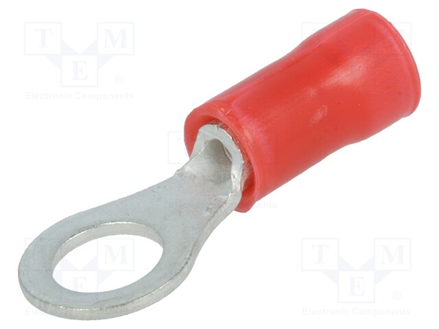 Ring terminal; Ø: 5mm; 0.26÷1.65mm2; crimped; for cable; insulated