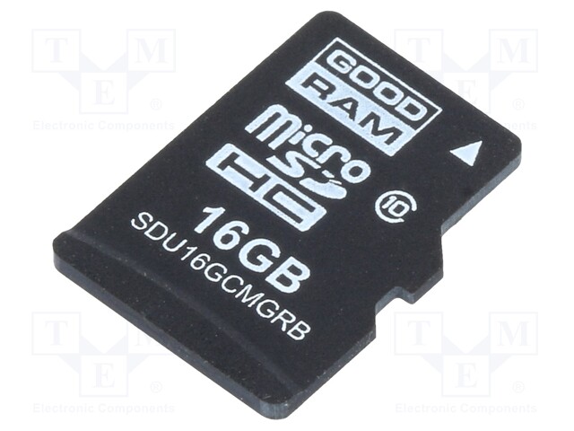 Memory card; industrial; MLC,SD Micro; 16GB; UHS I U1; 0÷70°C