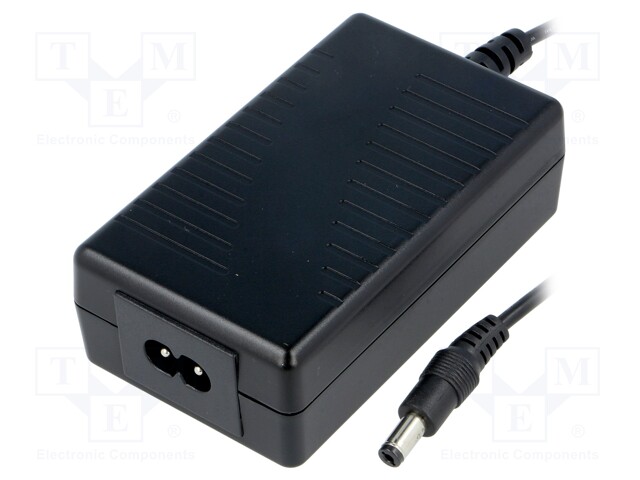 Power supply: switched-mode; 12VDC; 1.25A; Out: 5,5/2,1; 15W; 85%