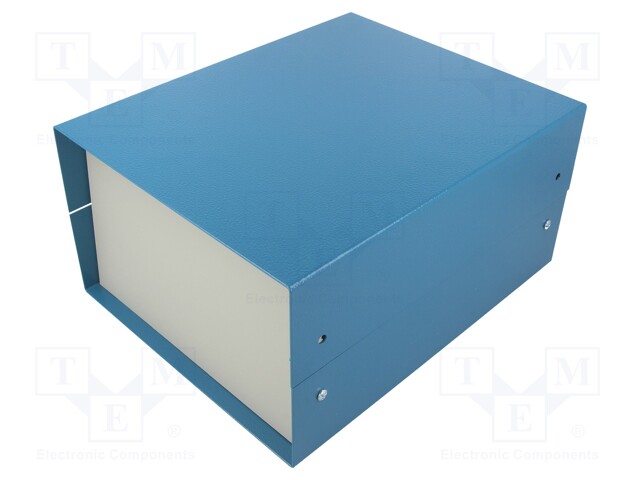 Enclosure: with panel; 1458; X: 203mm; Y: 254mm; Z: 127mm; blue