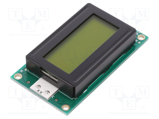 Display: LCD; alphanumeric; STN Positive; 8x2; 58x32x13mm; LED