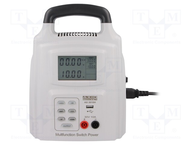 Power supply: laboratory; Channels: 1; Uout: 1÷30V; Uin: 110÷230V