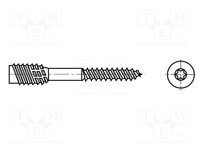 Screw; for wood; BN: 20921