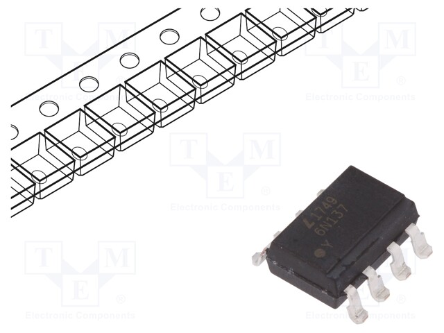 Optocoupler; SMD; Channels: 1; Out: logic; 5kV; Gull wing 8