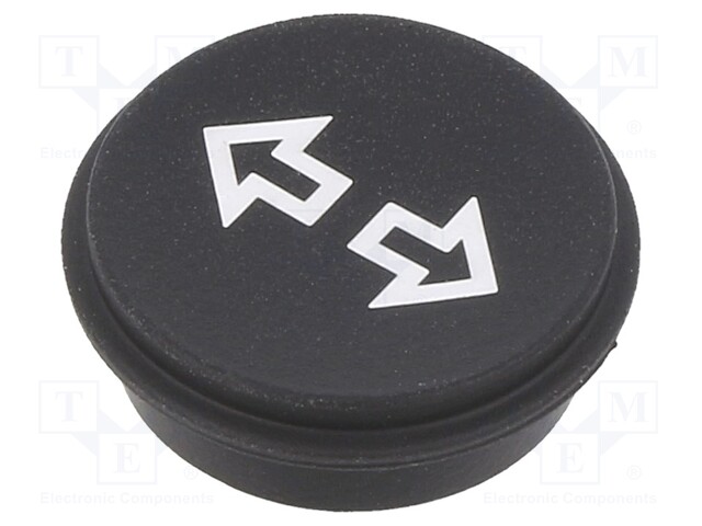 Button; Ø21mm; Pushbutton: round; black; 09