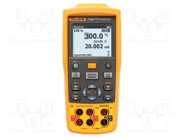 Calibrator; RTD; I DC: 0÷24mA (0,001mA resolution)