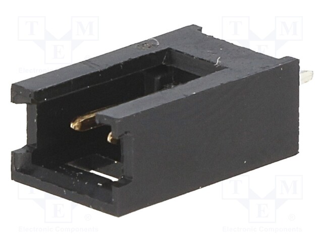 Socket; wire-board; male; AMPMODU MOD II; 2.54mm; PIN: 2; THT