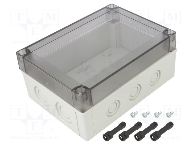 Enclosure: multipurpose; X: 130mm; Y: 180mm; Z: 75mm; MNX; grey; IK08