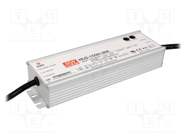 Power supply: switched-mode; LED; 151.2W; 36VDC; 33÷40VDC; IP65