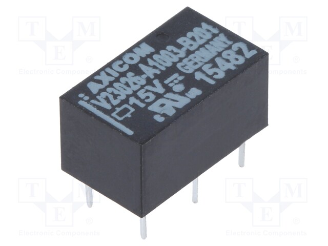 Relay: electromagnetic; SPDT; Ucoil: 15VDC; 0.46A/150VAC; 1A/30VDC