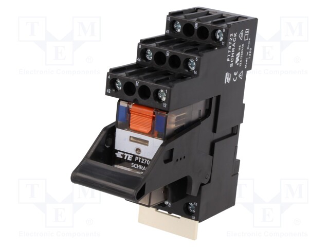 Relay: interface; 3PDT; Ucoil: 12VDC; 10A; 10A/250VAC; 10A/30VDC