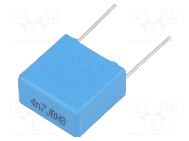 Capacitor: polypropylene; 4.7nF; 15mm; ±5%; 18x9.5x17.5mm; 3kVDC