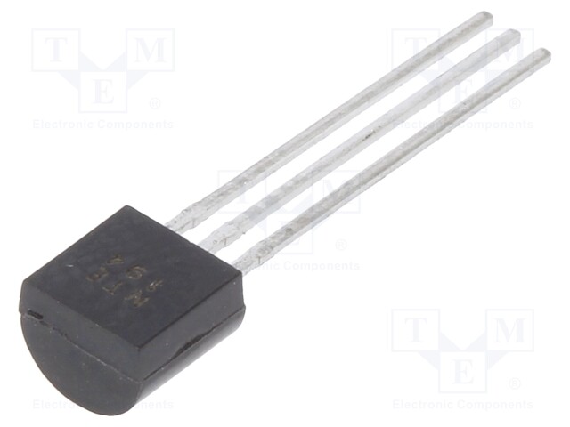 Transistor: NPN; bipolar; 160V; 0.6A; 1W; TO92