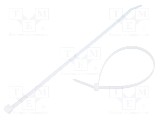 Cable tie; L: 250mm; W: 4.8mm; polyamide; 215N; natural; -40÷85°C